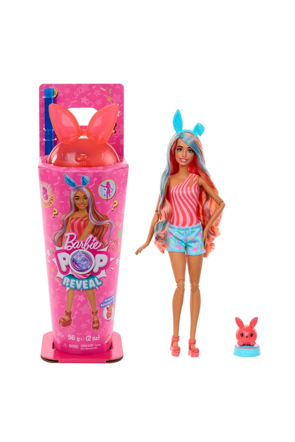 Pop Reveal Shakes Series Doll & Accessories Set, Scented Bright Bunny Fashion Doll