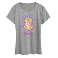 thumbnail image 1 of Barbie - Portrait Floral Coquette Bow - Women's Short Sleeve Graphic T - Shirt, 1 of 4