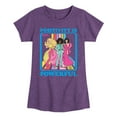 thumbnail image 1 of Barbie - Positivity Is Powerful - Girls Fitted Short Sleeve Graphic T-Shirt, 1 of 5