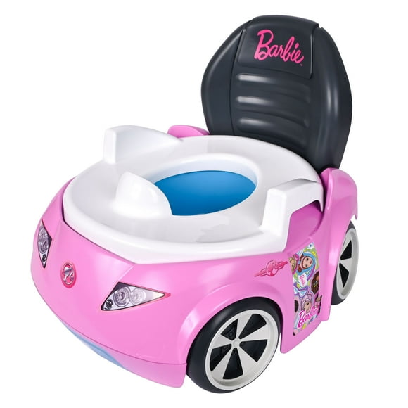 Barbie Dream Potty Training Toilet, Includes Detachable Toddler Toilet Seat and Kids Potty, Ages 12 Months and Up, Pink