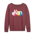 thumbnail image 1 of Barbie Pride - Ken Logo - Women's Lightweight French Terry Long Sleeve Shirt, 1 of 5