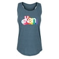 thumbnail image 1 of Barbie Pride - Ken Logo - Women's Racerback Tank Top, 1 of 5