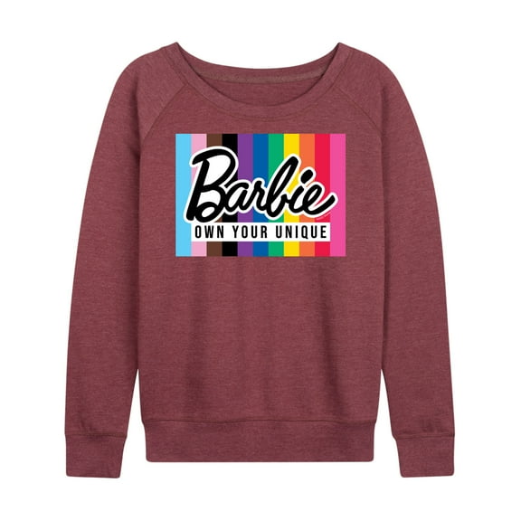 Barbie Pride - Own Your Unique - Women's Lightweight French Terry Long Sleeve Shirt