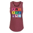 thumbnail image 1 of Barbie Pride - Pride Squares - Women's Racerback Tank Top, 1 of 5