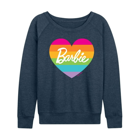 Barbie - Pride Rainbow Heart - Women's Lightweight French Terry Long Sleeve Shirt