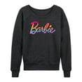 thumbnail image 1 of Barbie - Pride Rainbow Logo - Women's Lightweight French Terry Long Sleeve Shirt, 1 of 5