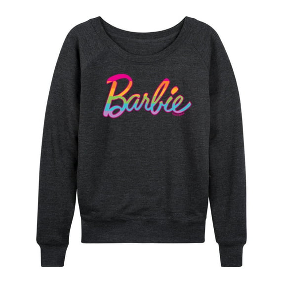 Barbie - Pride Rainbow Logo - Women's Lightweight French Terry Long Sleeve Shirt