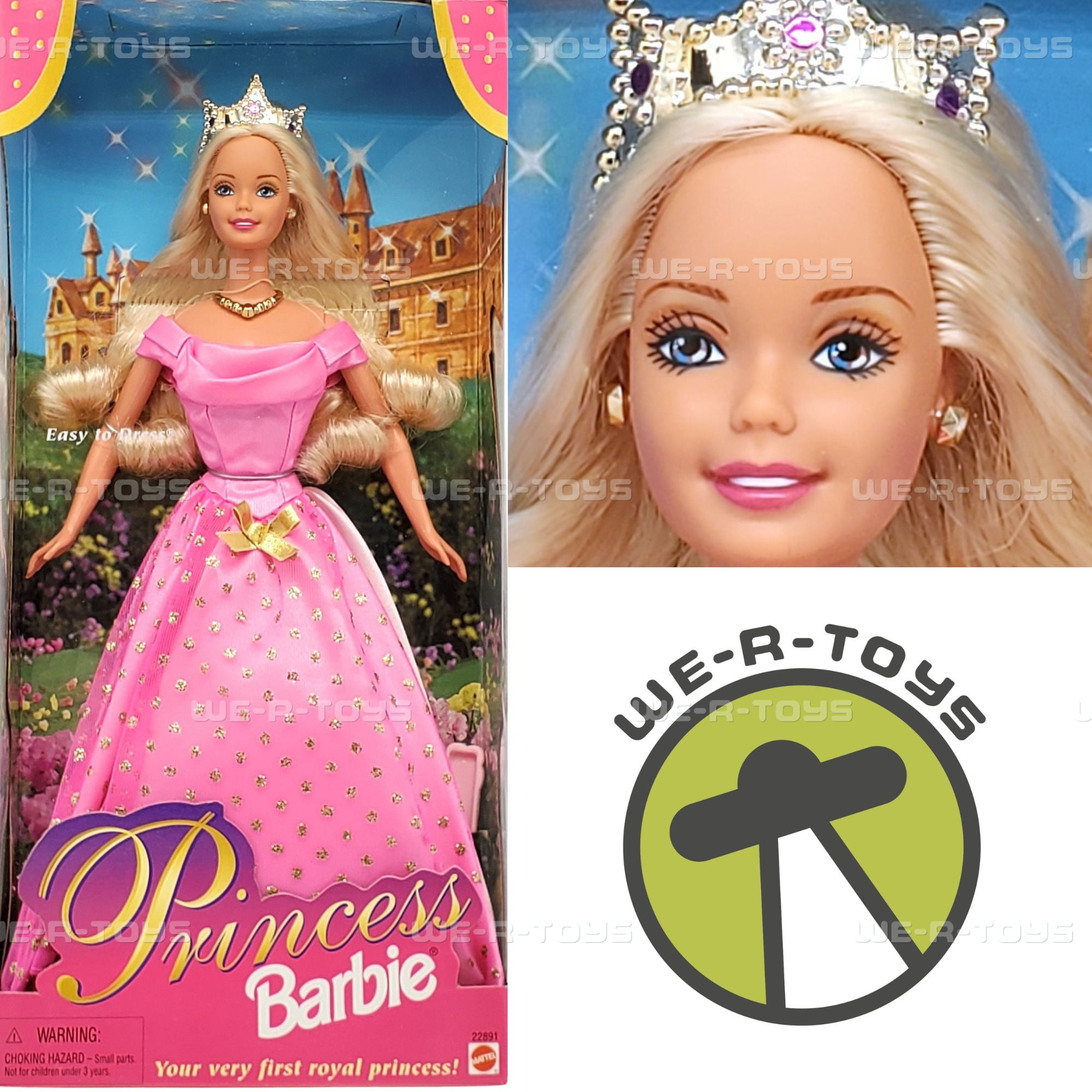 Mattel Barbie Princess Doll 1998 - Easy to Dress, Blonde Fashion