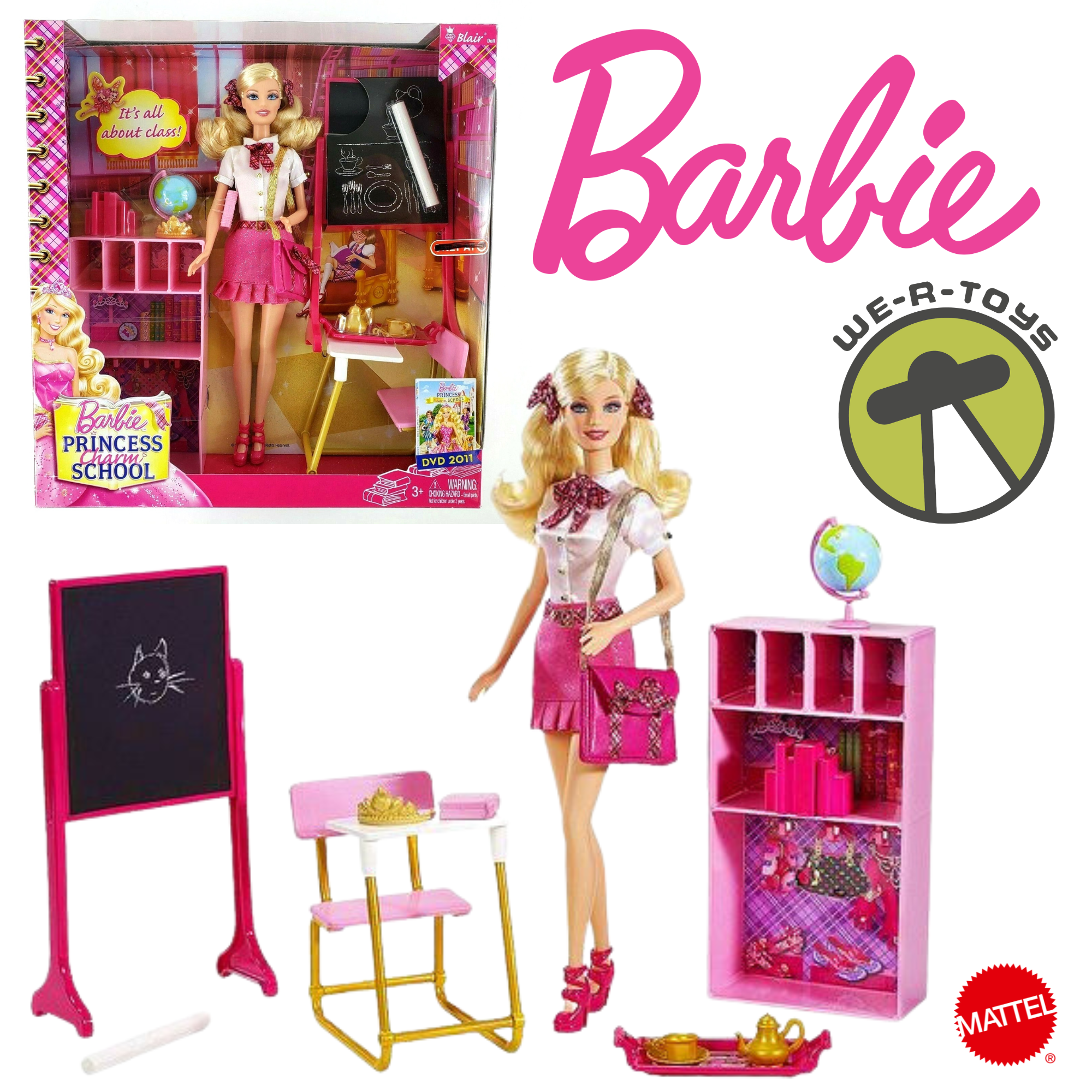 Barbie Princess Charm School Playset Barbie School Toy Set Barbie