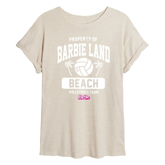 Barbie - Property of Barbie Land Beach Volleyball - Juniors Ideal Flowy Muscle T-Shirt