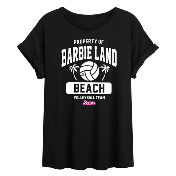 Barbie - Property of Barbie Land Beach Volleyball - Juniors Ideal Flowy Muscle T-Shirt