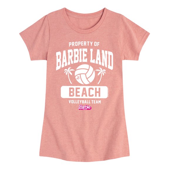 Barbie - Property of Barbie Land Beach Volleyball Team - Toddler & Youth Girls Short Sleeve Graphic T-Shirt