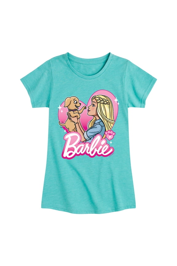 - Puppy - Toddler And Youth Girls Fitted Short Sleeve Graphic T-Shirt