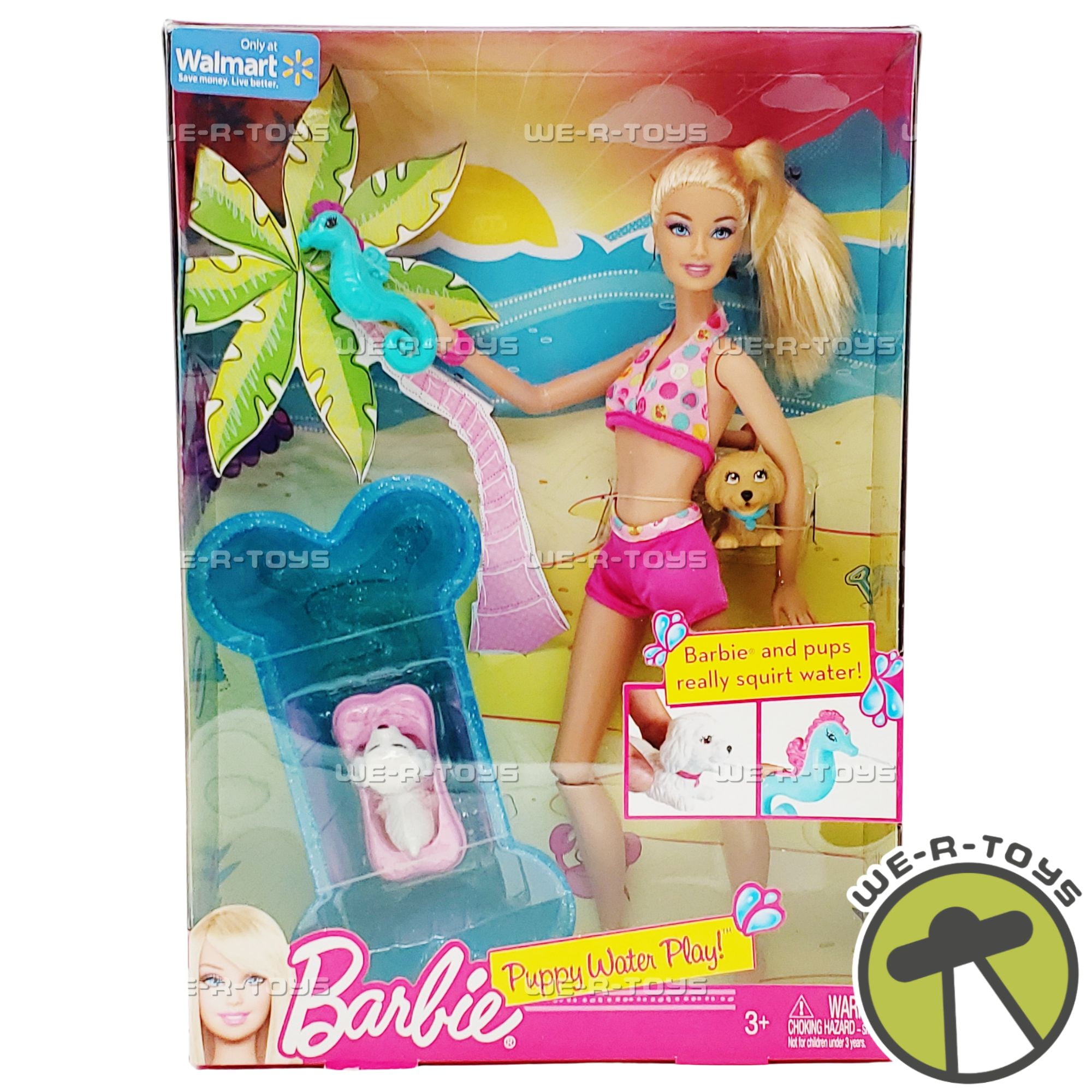 Barbie Puppy Water Play Doll Walmart Exclusive 2011 Mattel X4460 NEW