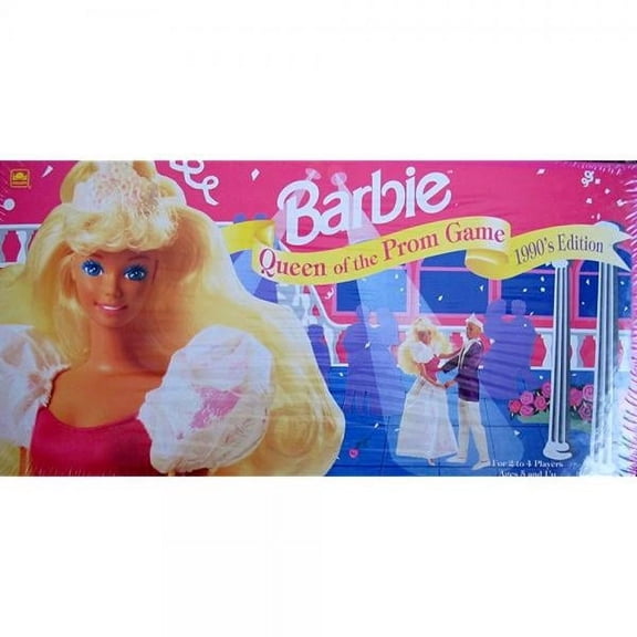 Open Box Barbie Queen of The Prom Game 1990's Edition (1991 Golden)