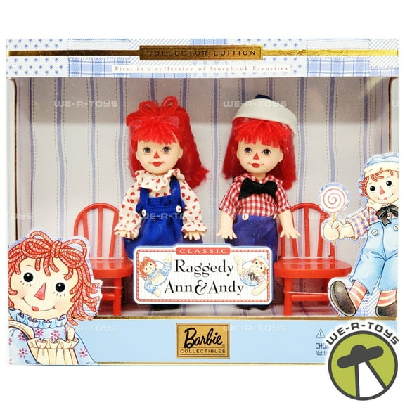 Barbie Raggedy Ann and Andy Kelly & Tommy Storybook Collectibles 1st in a Series