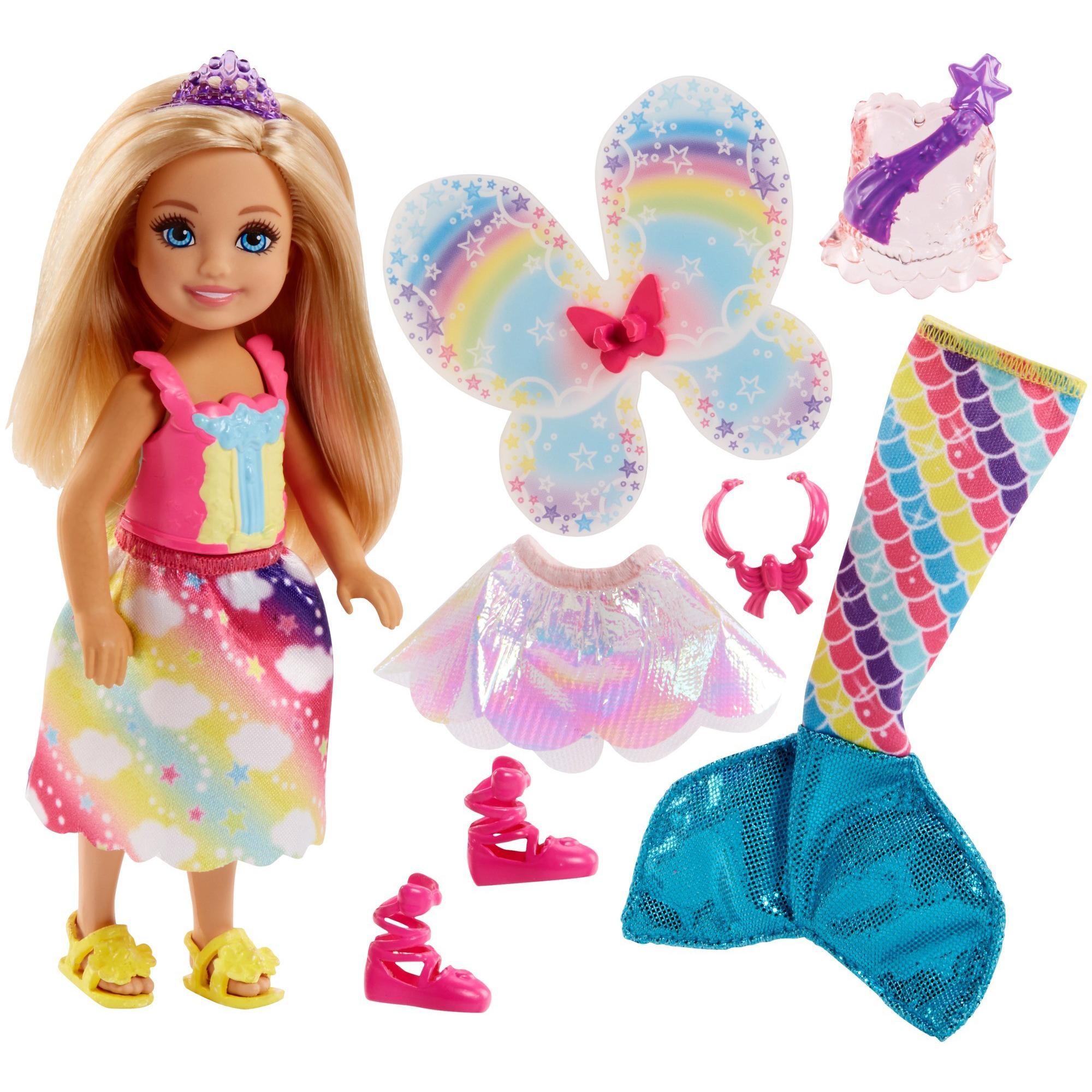 Barbie Rainbow Cove Chelsea Dress Up Doll with 3-Themed Outfits - image 1 of 9