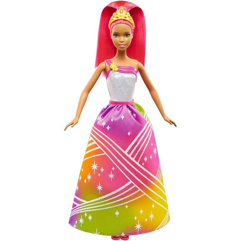 Barbie Rainbow Princess Nikki Doll, Lights and Sounds, Shimmery