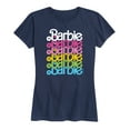 thumbnail image 1 of Barbie - Rainbow Stacked Logo - Women's Short Sleeve Graphic T-Shirt, 1 of 5