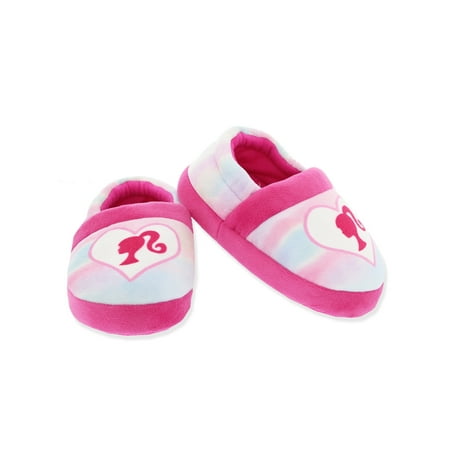 Barbie Rainbow Toddler and Little Girls Plush Aline Slippers BBF200Y