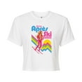 thumbnail image 1 of Barbie - Retro Apres Ski - Juniors Cropped Graphic T-Shirt, 1 of 4