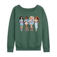 thumbnail image 1 of Barbie - Retro Barbies - Women's Lightweight French Terry Long Sleeve Shirt, 1 of 5