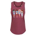thumbnail image 1 of Barbie - Retro Barbies - Women's Racerback Tank Top, 1 of 5