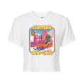 thumbnail image 1 of Barbie - Retro Chateau And Chill - Juniors Cropped Graphic T-Shirt, 1 of 4