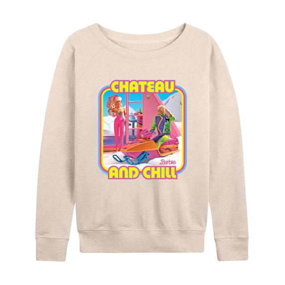 Barbie - Retro Chateau And Chill - Women's French Terry Long Sleeve Shirt