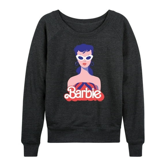Barbie - Retro Classic Styled Barbie - Women's Lightweight French Terry Long Sleeve Shirt