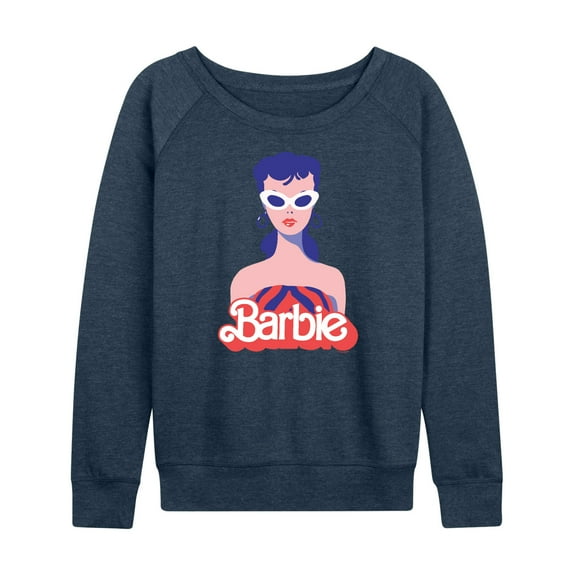 Barbie - Retro Classic Styled Barbie - Women's Lightweight French Terry Long Sleeve Shirt