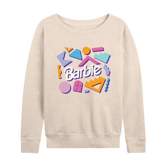 Barbie - Retro Shapes - Women's Lightweight French Terry Long Sleeve Shirt