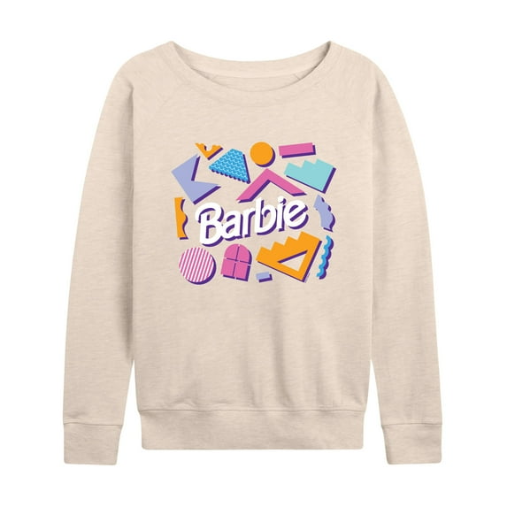 Barbie - Retro Shapes - Women's Lightweight French Terry Long Sleeve Shirt