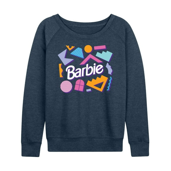 Barbie - Retro Shapes - Women's Lightweight French Terry Long Sleeve Shirt