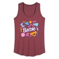 thumbnail image 1 of Barbie - Retro Shapes - Women's Racerback Tank Top, 1 of 4