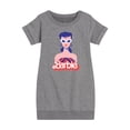 thumbnail image 1 of Barbie - Retro Swimsuit - Original Logo - Toddler And Youth Girls Fleece Dress, 1 of 1