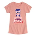 thumbnail image 1 of Barbie - Retro Swimsuit - Original Logo - Toddler And Youth Girls Raglan Graphic T-Shirt, 1 of 4