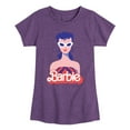 thumbnail image 1 of Barbie - Retro Swimsuit - Original Logo - Toddler And Youth Girls Raglan Graphic T-Shirt, 1 of 4