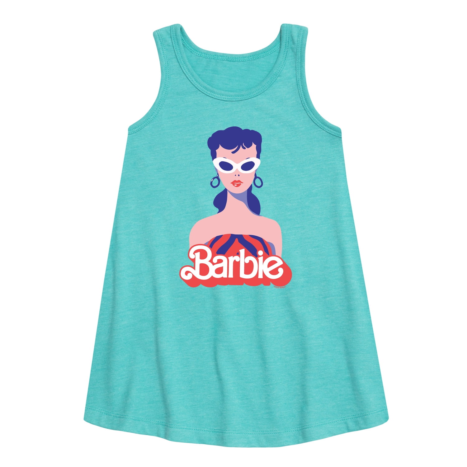 barbie retro dress Barbie x Unique Vintage Red Hearts Loving You Swing Dress