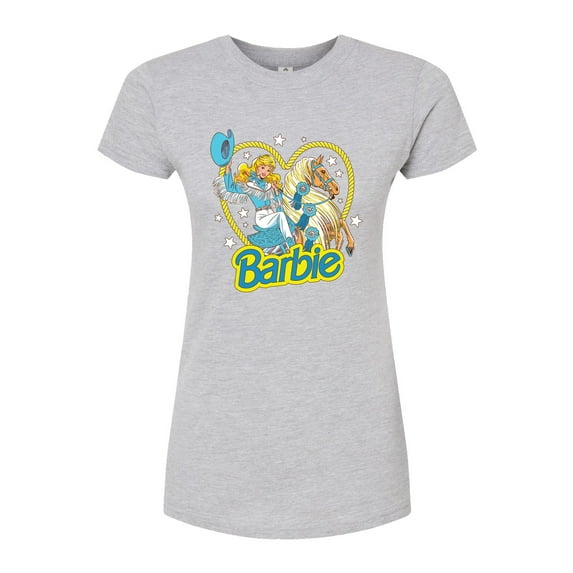 Barbie - Retro Western Comic - Juniors Fitted Graphic T-Shirt