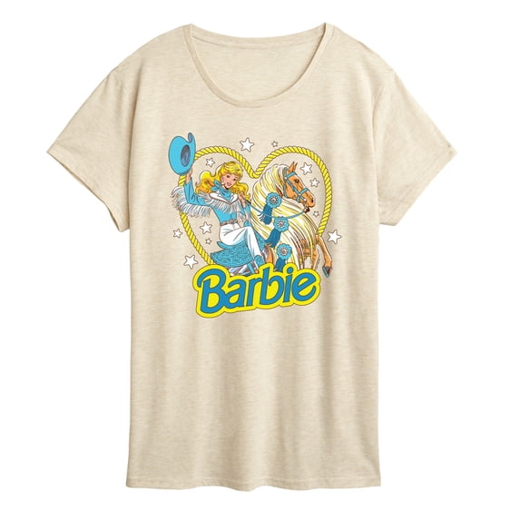 Barbie - Retro Western Comic - Women's Short Sleeve Graphic T-Shirt
