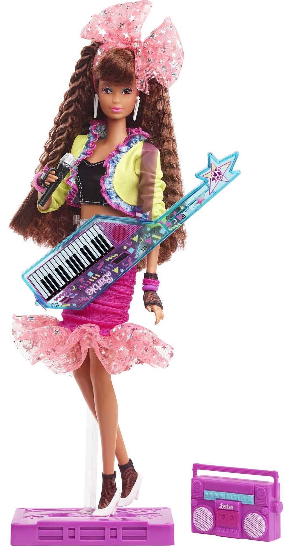 Barbie Rewind '80s Edition Collectible Doll with Night Out Look & Music  Accessories