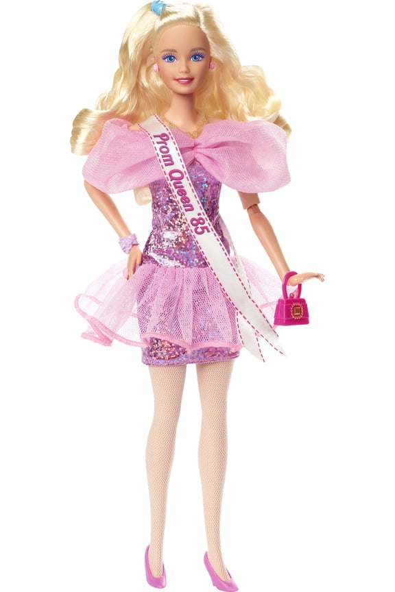 Rewind Collectible Doll with 1980s Prom Queen Outfit and Nostalgic Accessories
