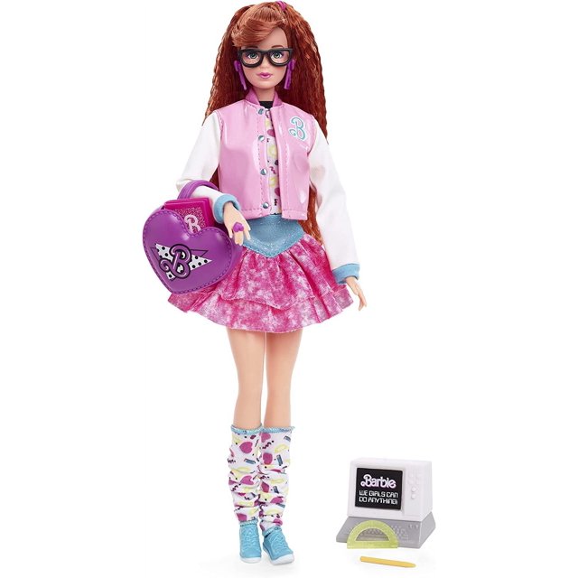 Barbie Rewind Doll, '80s Edition Schoolin' Around Outfit with Varsity