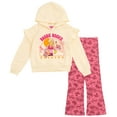 thumbnail image 1 of Barbie Rodeo Fleece Pullover Hoodie and Flare Leggings Outfit Set Logo Toddler to Big Kid, 1 of 4