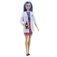 thumbnail image 1 of Barbie Scientist Fashion Doll Dressed in Lab Coat & Flats with Blue Hair & Microscope Accessory, 1 of 6