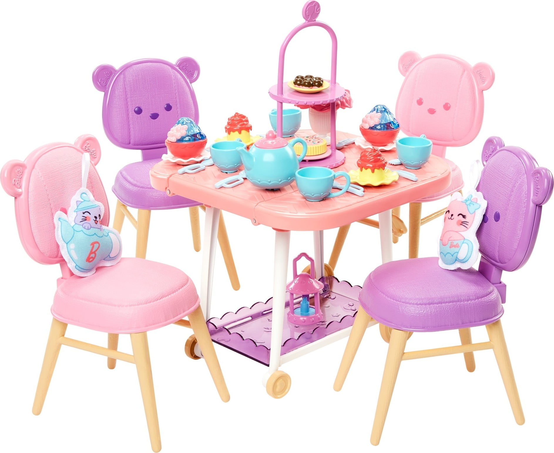 Barbie Sets Preschool Toys My First Barbie Tea Party Playset Plush and Accessories 18 Pieces