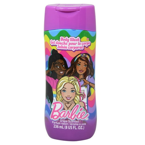 Barbie Shampoo 8 oz Bottle, Bubble Bath & Body Wash Set ,Non Toxic Paraben