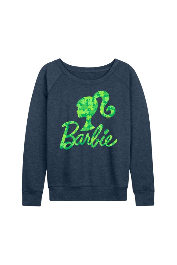 - Shamrock Pattern Logo - Women's Lightweight French Terry Long Sleeve Shirt