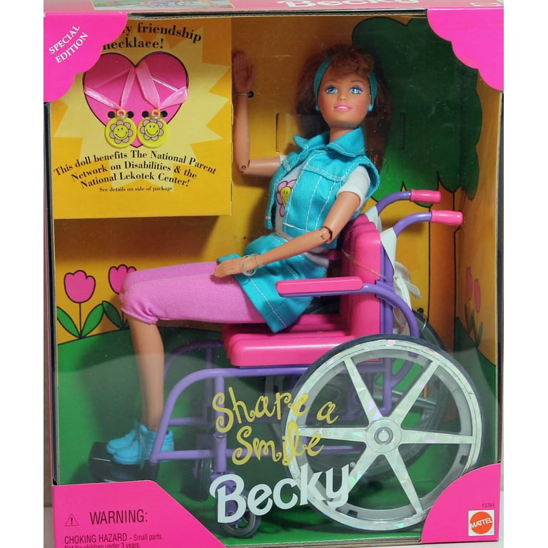 Barbie Doll - 1996 Share a Smile Becky, Special Edition, NRFB, Non